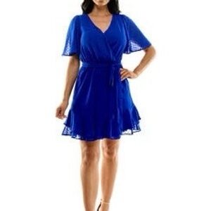 Elegant Blue Women's Dress